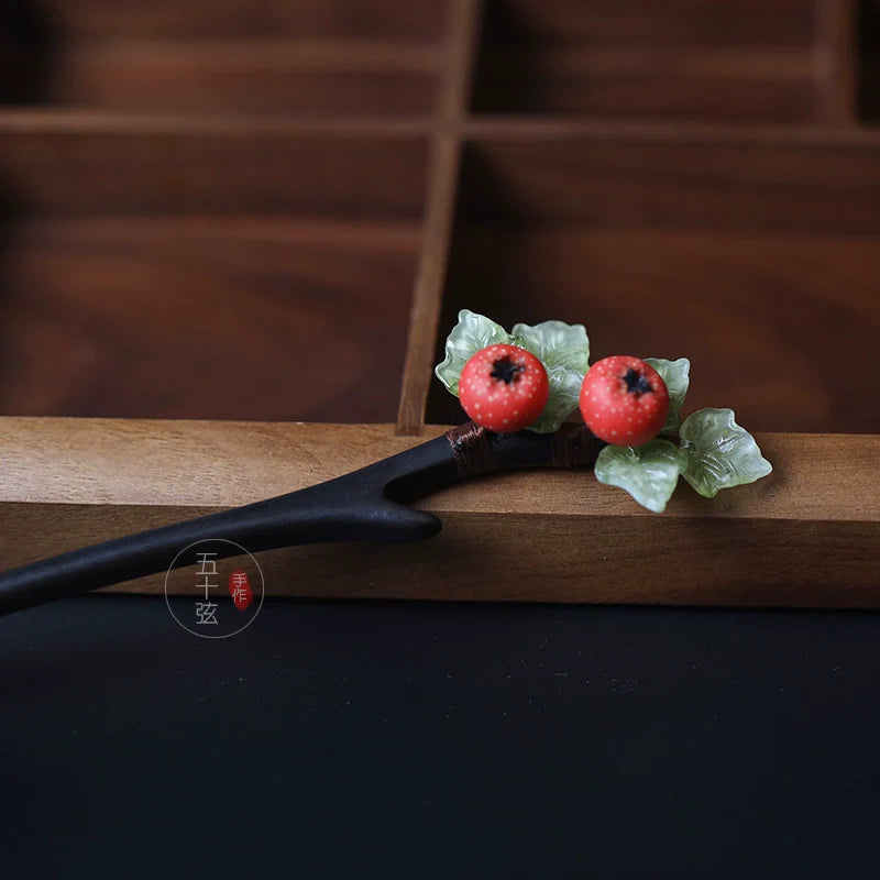 Hawthorn Fruit Hair Stick | Hanfu Hair Accessory
