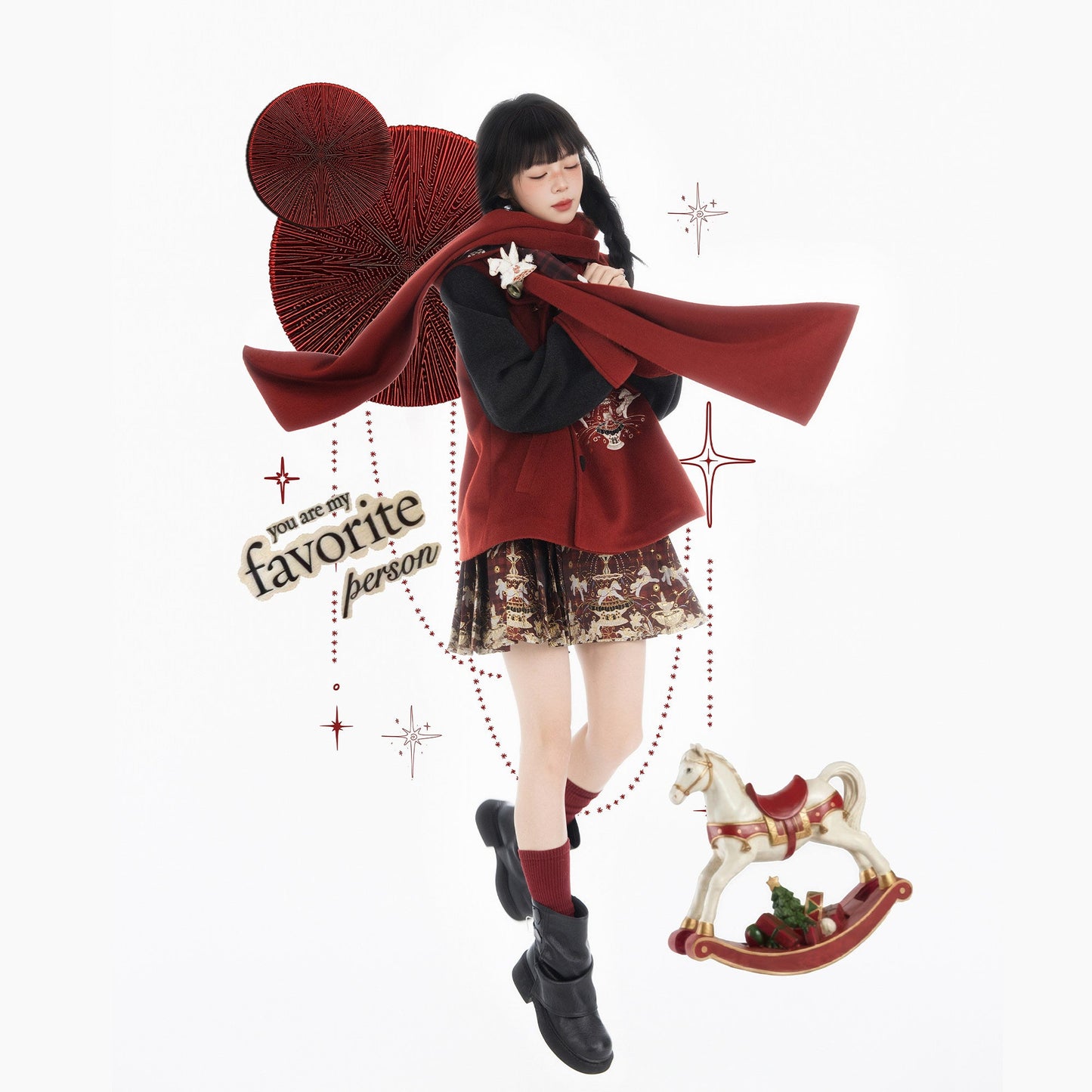 Modern Ming Dynasty Chinese New Year Festival Hanfu | Star Wish Pegasus 星愿天马
