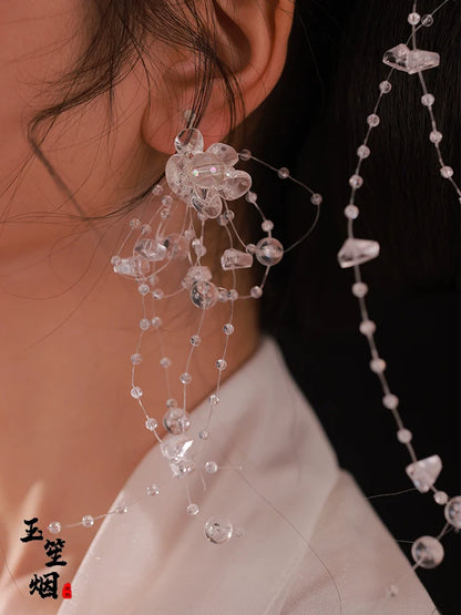 Hanfu Hair Accessories Set: Flower Tears