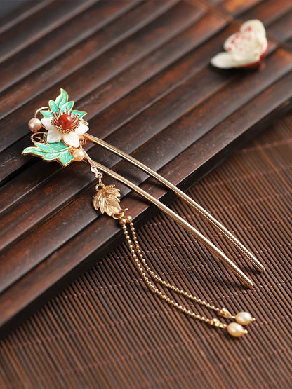 Late Autumn Pavilion Hair Stick | Ancient Chinese Hair Accessory