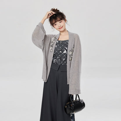 Meow Fun | Modern Song Dynasty Jacket and Pants Set