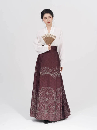Chinese Blouse & Mamian Skirt Outfit | Chongming 重鸣