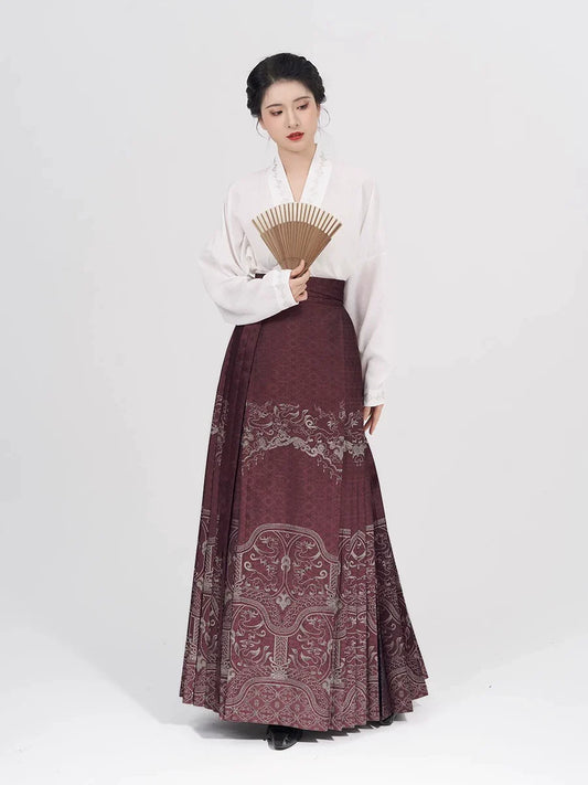 Chinese Blouse & Mamian Skirt Outfit | Chongming 重鸣