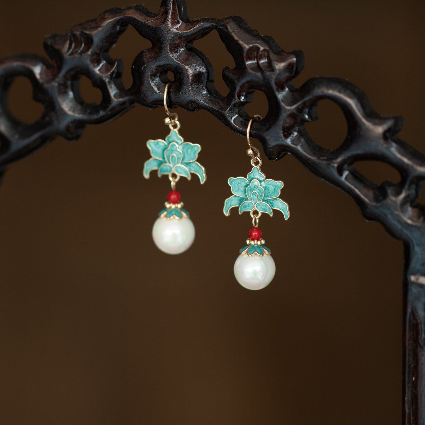 Art of Porcelain Antique Earrings | Hanfu Jewelry
