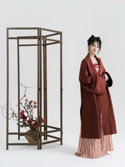 Cinnabar Night 朱砂夜行 - Modern Tang Dynasty Hanfu Dress (Preorder)