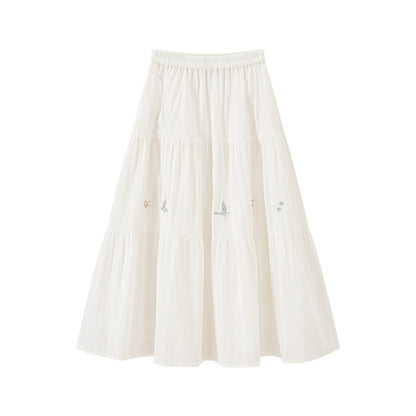 Tang Dynasty Crew Neck Shirt Cotton Skirt - Moving Spring Order 移春令 (Preorder)