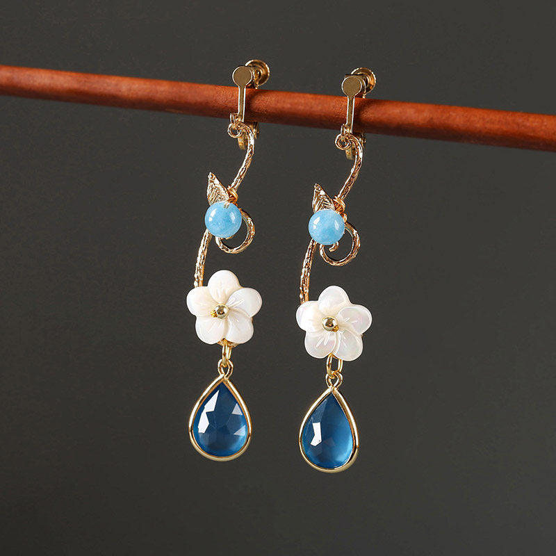 Water Lily Earrings | Cheongsam Jewelry