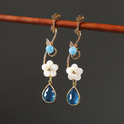 Water Lily Earrings | Cheongsam Jewelry