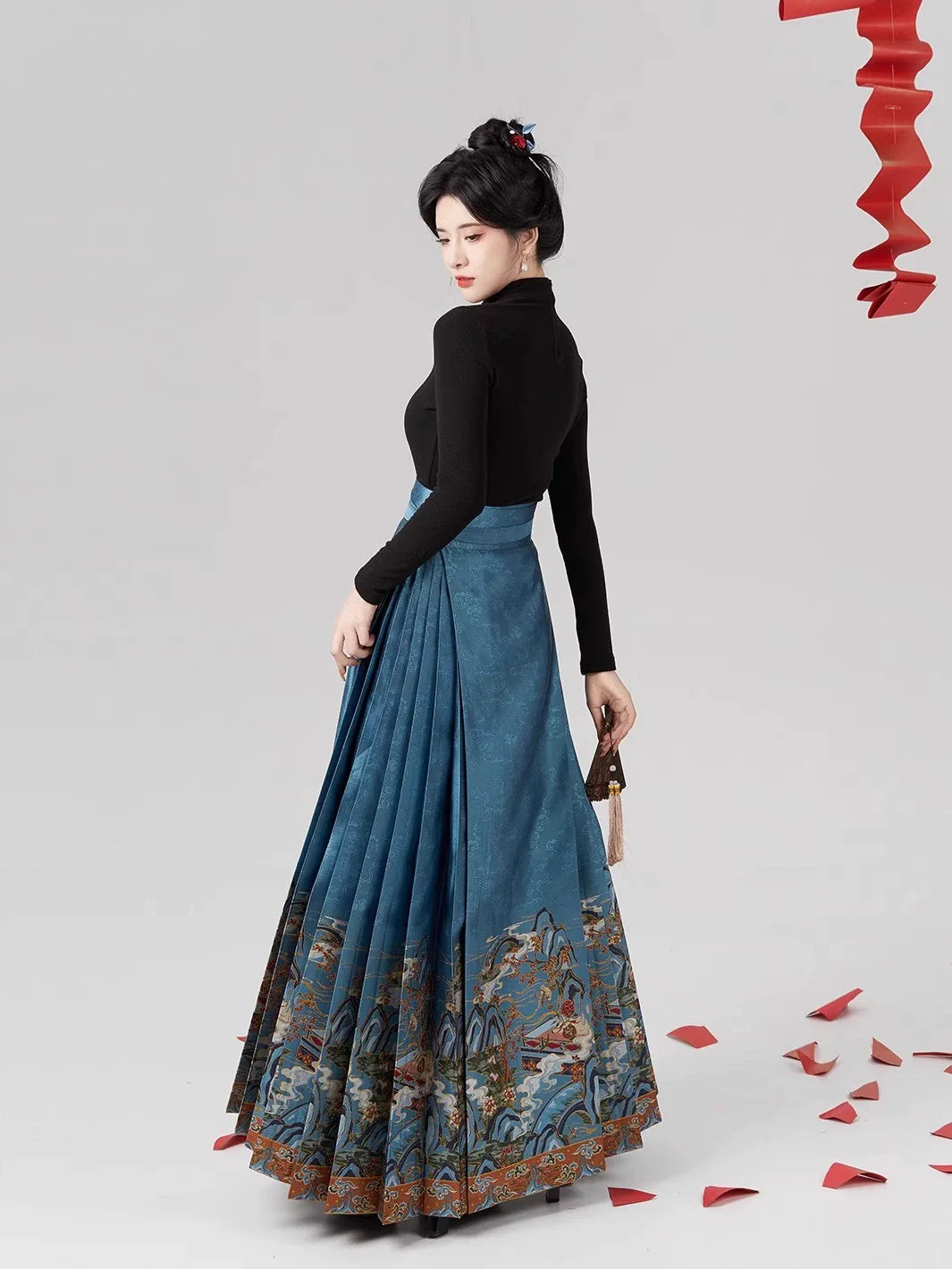Ming Dynasty Modern Hanfu Mamianqun Outfit - Fairy Feathers 仙羽