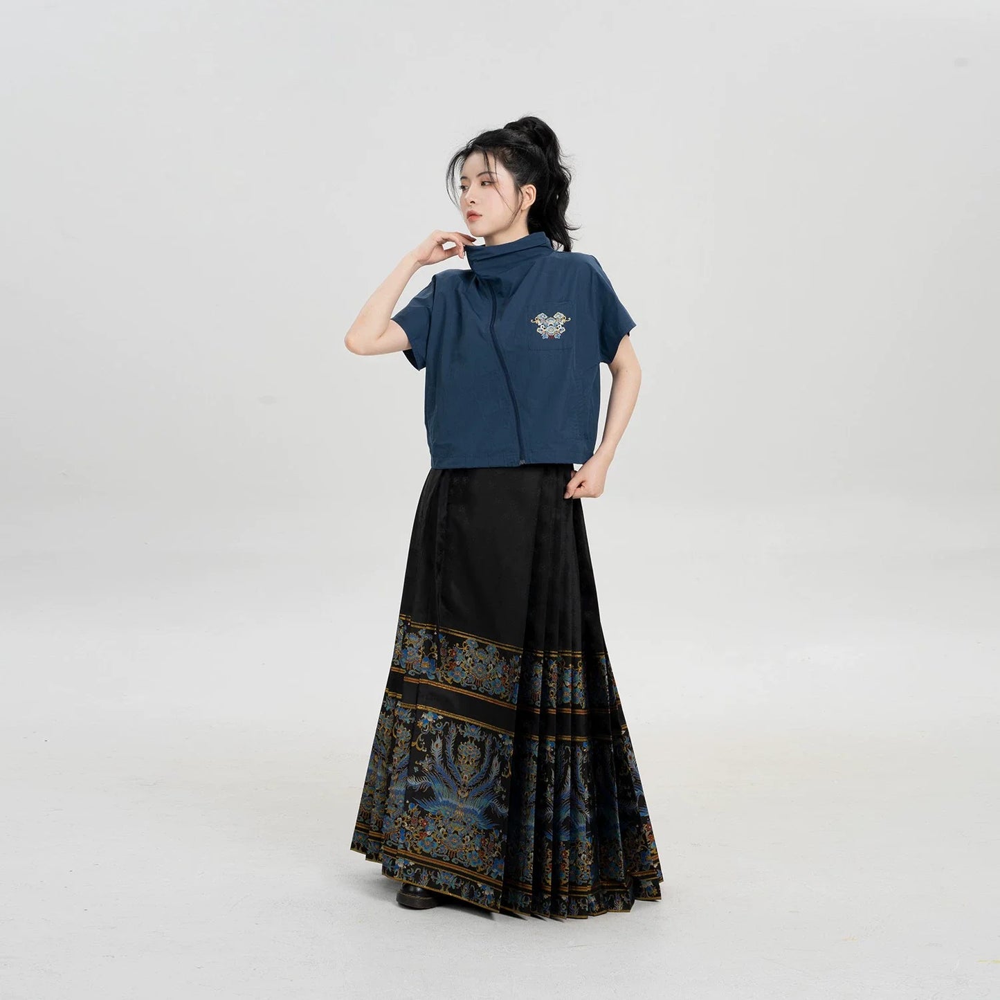 Ming Dynasty Modern Hanfu Mamianqun Outfit - Bingzhi 秉知