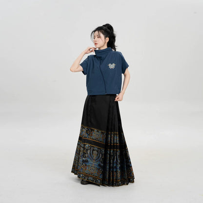 Ming Dynasty Modern Hanfu Mamianqun Outfit - Bingzhi 秉知