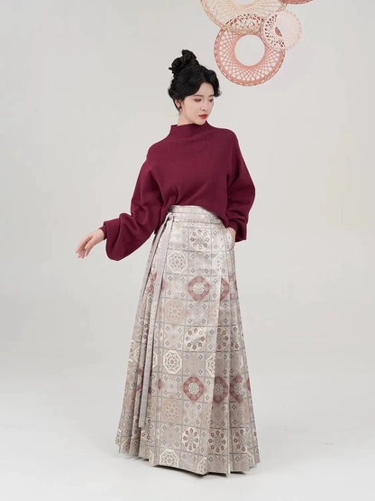 Chinese Blouse & Mamian Skirt Outfit | Wangxue 望雪