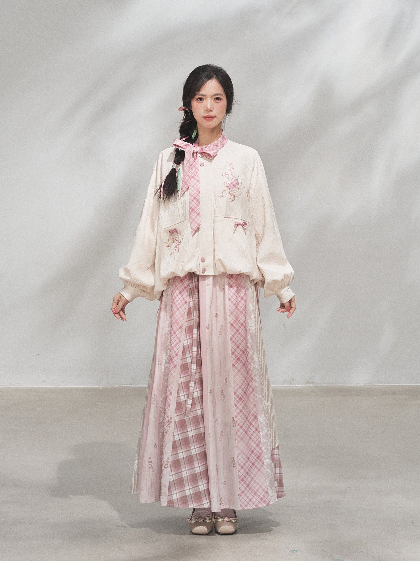 Powder Treasure | Xianxia Style Coat and Skirt Hanyuansu Outfit