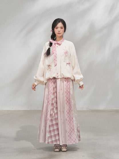 Powder Treasure | Xianxia Style Coat and Skirt Hanyuansu Outfit