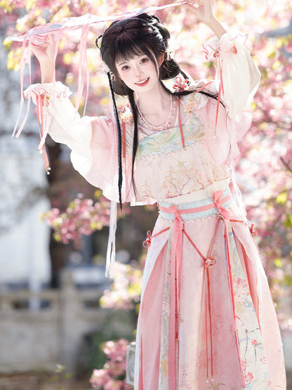 Taoyao | Spring Ancient Style Sweet Pink Xianxia Hanfu