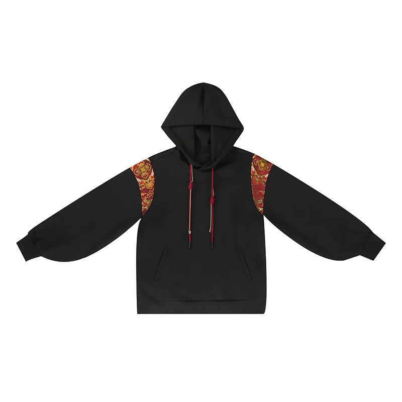 New Chinese Style Chinese Festivals Set Red Hooded Sweatshirt & Mamianqun - Such Deer 如芒在鹿 (Preorder)