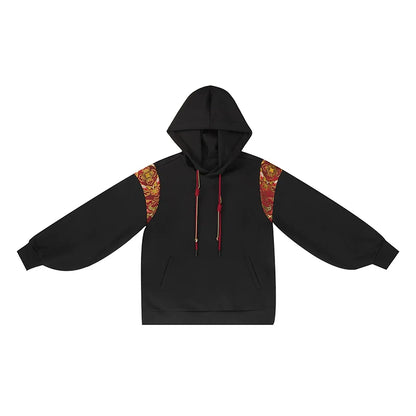 New Chinese Style Chinese Festivals Set Red Hooded Sweatshirt & Mamianqun - Such Deer 如芒在鹿 (Preorder)