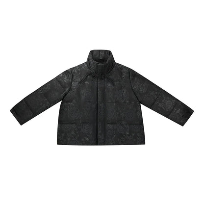 New Chinese Style Women Down Jacket Puffer Coat - Clear Mirror 镜花明 (Preorder)