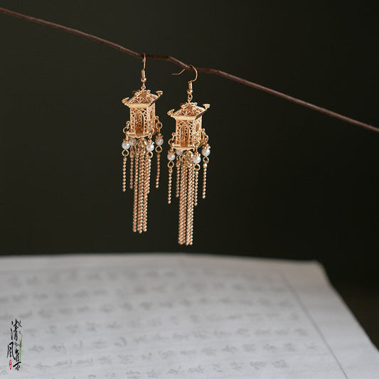 Twelve Midnight Palace Antique Earrings | Hanfu Jewelry