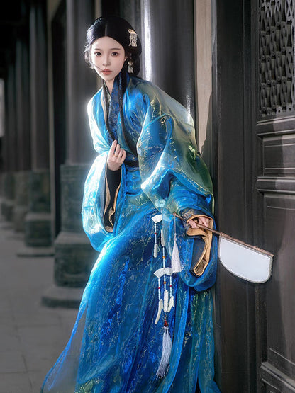 Shimmering Nights - Warring States and Han Dynasty Straight Hem Robe