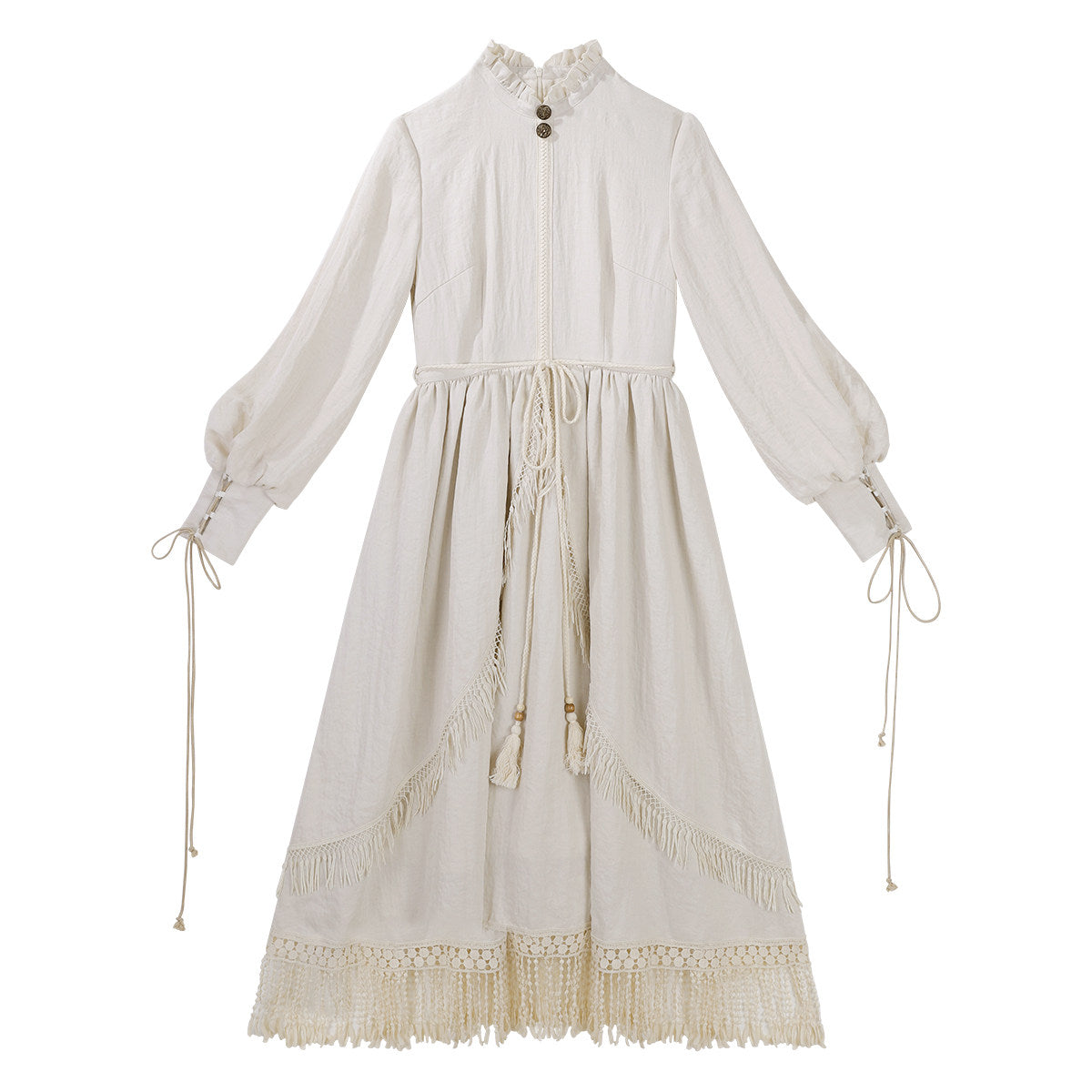 Desert Wanderer | Modern Chinese Hanfu Dress Set with Vintage Shawl