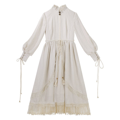 Desert Wanderer | Modern Chinese Hanfu Dress Set with Vintage Shawl