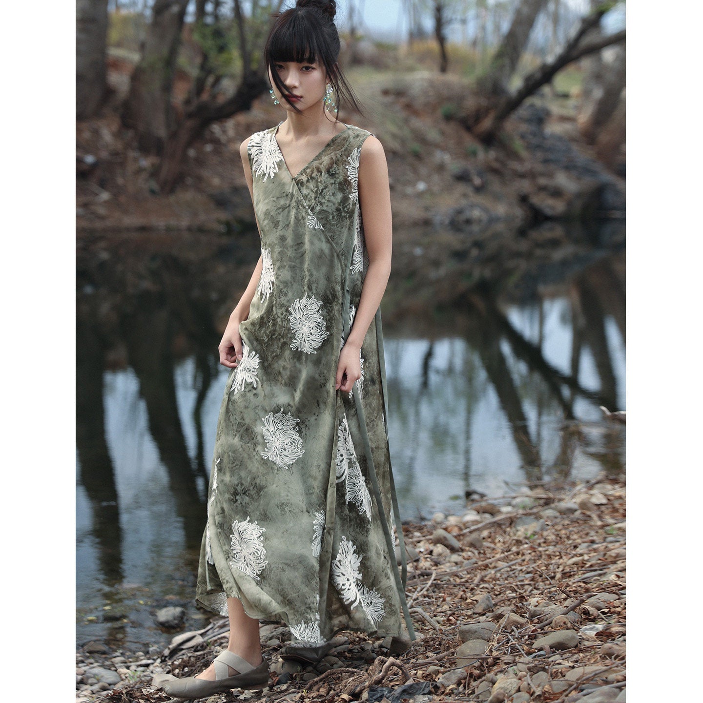 New Chinese Style Tie Dye Summer Romance Dress