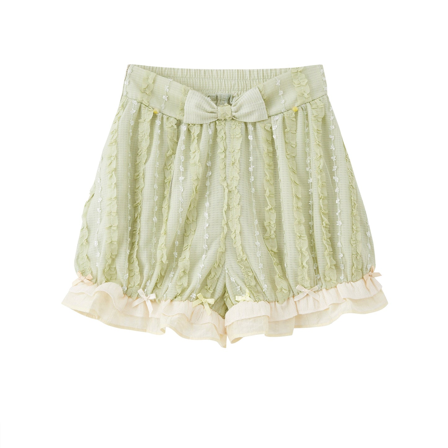 New Chinese Style Summer Short Sleeve Shirt and Bloomers - Meilong Jasmine 玫珑茉莉