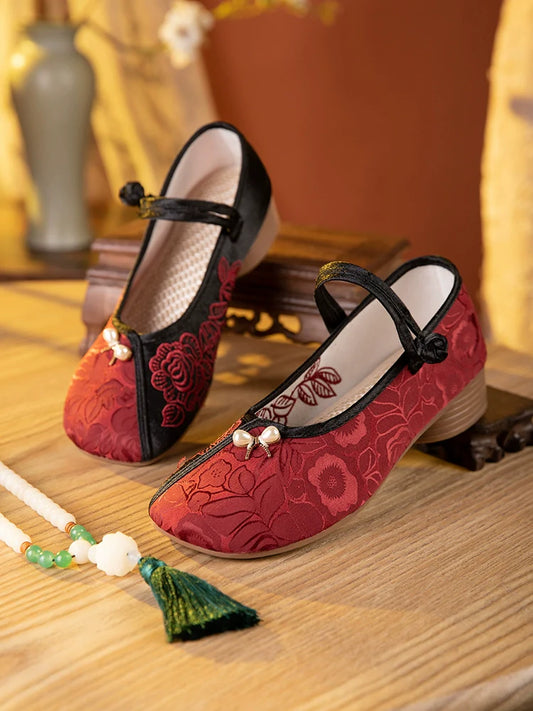 Daisy - Embroidered Qipao Shoes