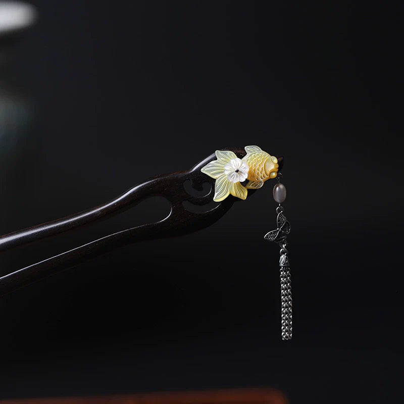 Golden Scales Hair Stick | Hanfu Hair Accessory