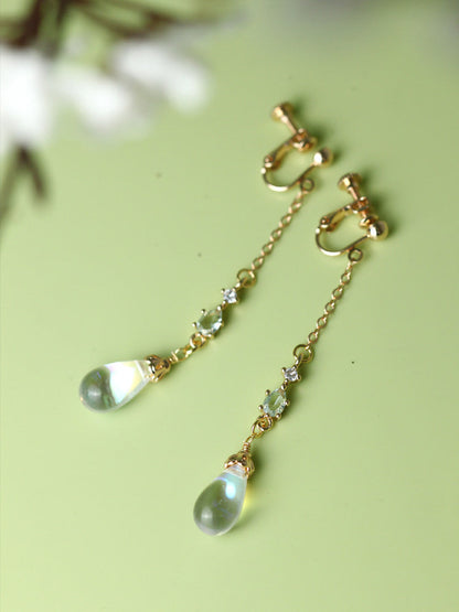 Crystal Drop Earrings | Hanfu Jewelry