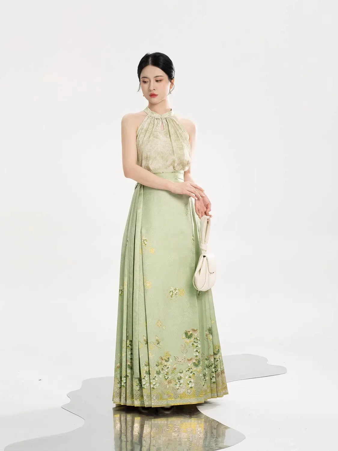 Ming Dynasty Modern Hanfu Halter Neck Top - Fengfu 风妩