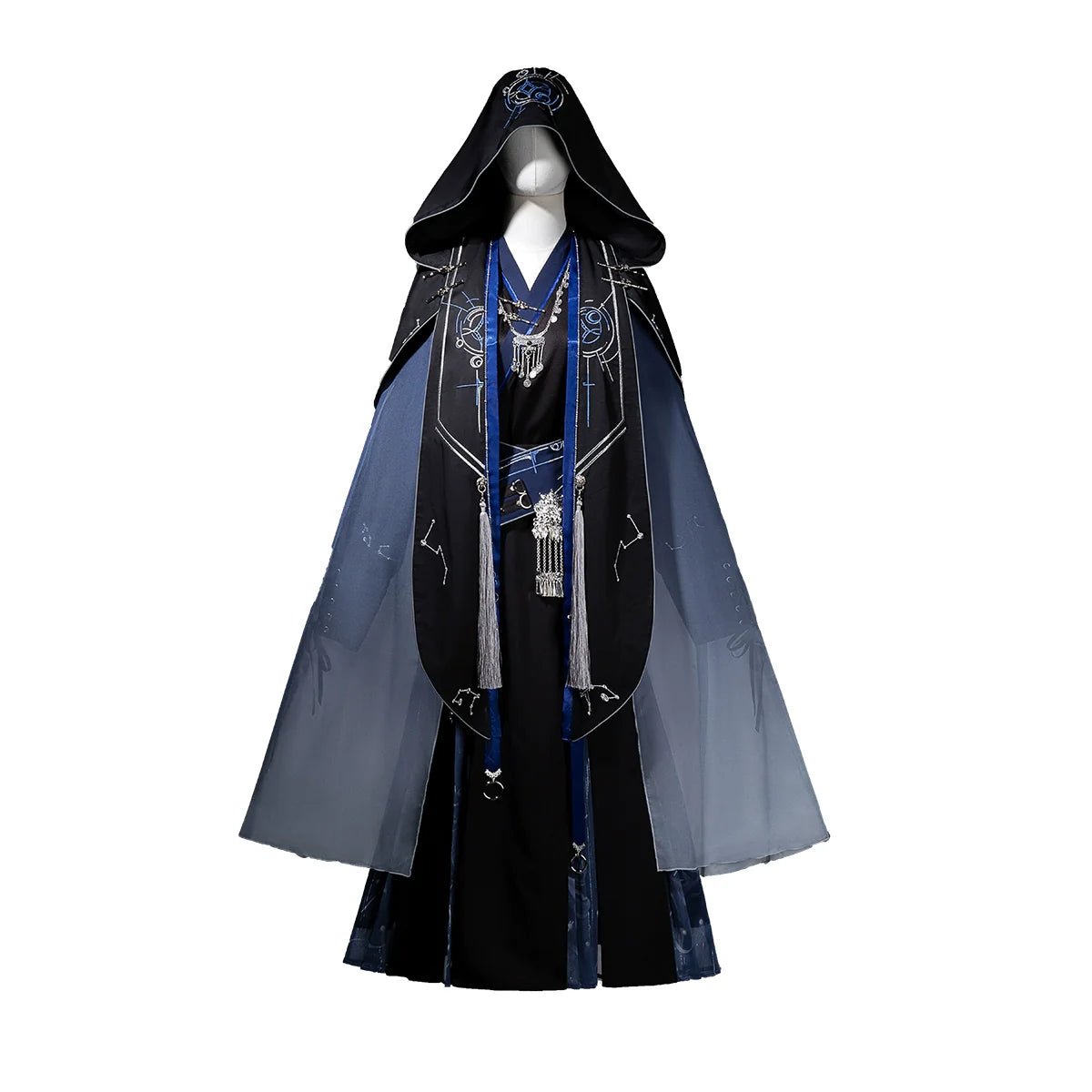 Celestial Aegis 玄穹司天 - New Chinese Style Assassin Hanfu with Cloak (Preorder)