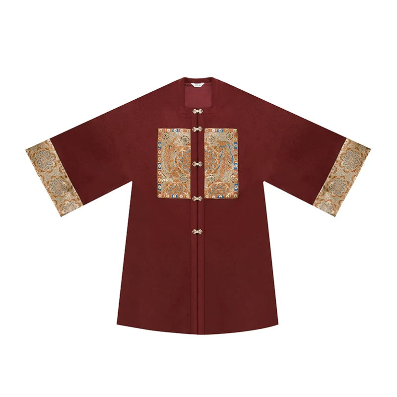 Ming Dynasty Traditional Hanfu Costume with Dunhuang Prints - Watching Fishes 观鱼知乐