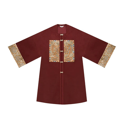 Ming Dynasty Traditional Hanfu Costume with Dunhuang Prints - Watching Fishes 观鱼知乐
