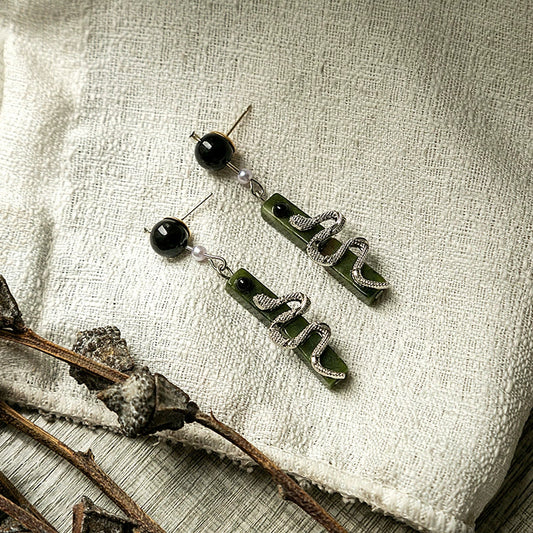 Spirit Snake Earrings | Hanfu Jewelry