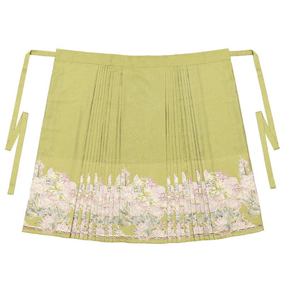 Ming Dynasty Hanfu Set with Embroidered Cloud Collar & Mamian Skirt｜Furong 芙蓉