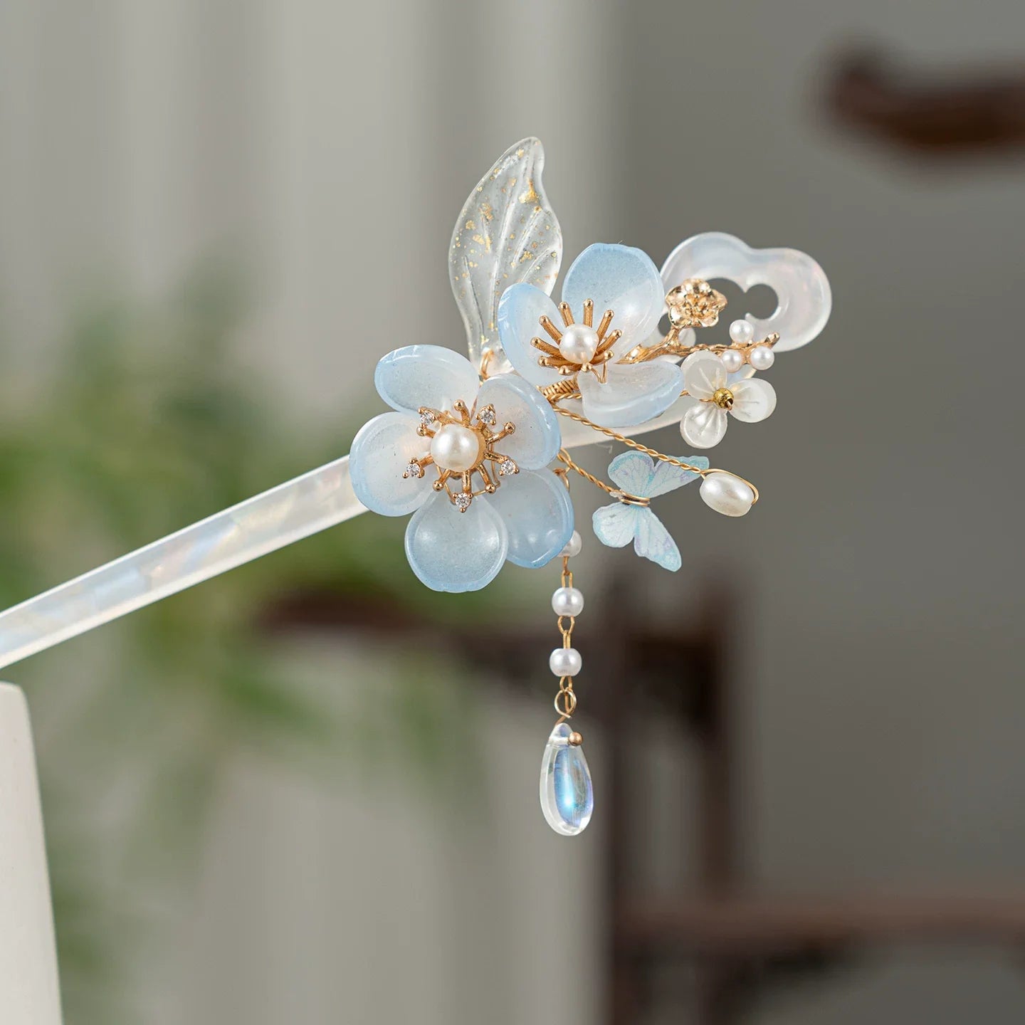 Light Flowers Hair Stick | Traditional Chinese Hair Accessory