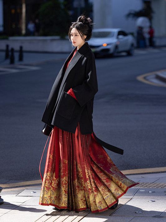New Chinese Style Wool Coat for Autumn and Winter - Zhijian 至简 (Preorder)