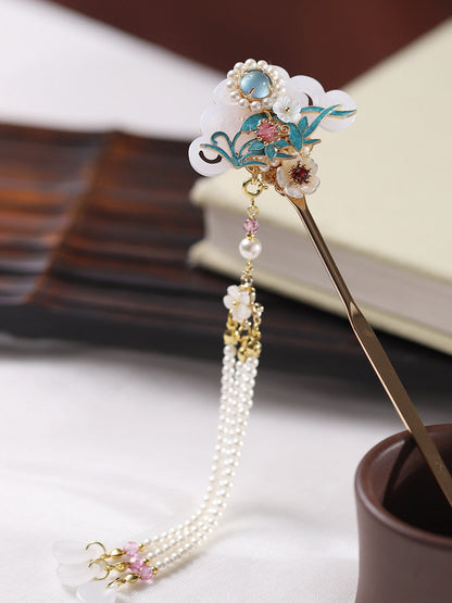 Falling Flowers Hair Stick | Traditional Chinese Hair Accessory