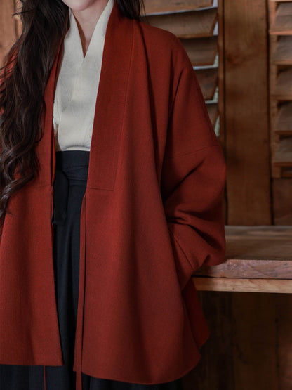 Chinese Jacket with Winged Sleeve Top & Wrap Skirt | Love Letter 情书