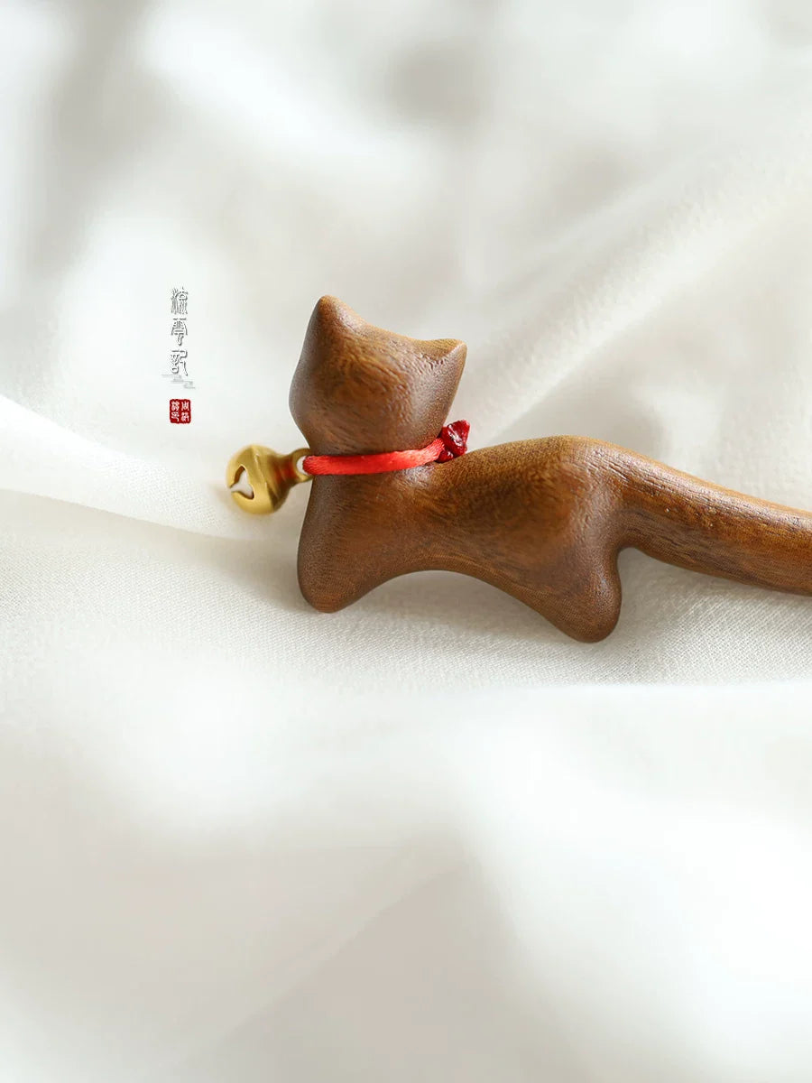 Dingdang Cat Hair Stick | Ancient Chinese Hair Accessory