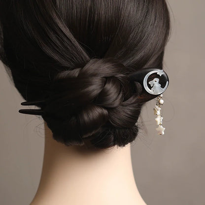 Moon Palace Jade Rabbit Hair Stick | Hanfu Hair Accessory