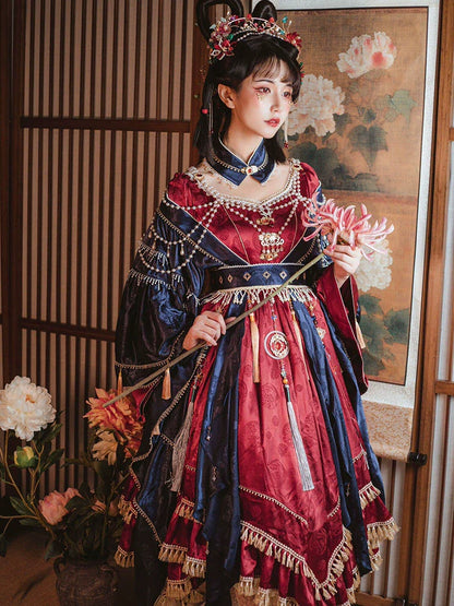 Qi Lolita Ming Dynasty Hanfu Opera Style Costume, Xiqu 戏曲