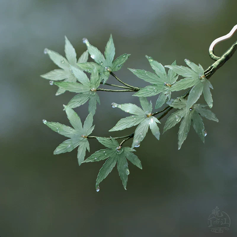Mint Maple Hair Stick | Traditional Chinese Hair Accessory