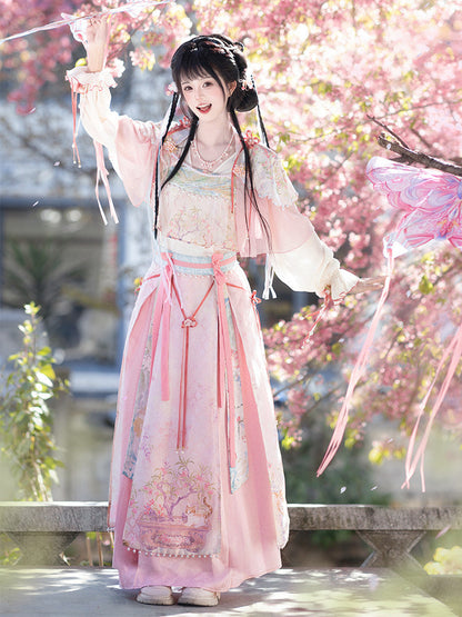 Taoyao | Spring Ancient Style Sweet Pink Xianxia Hanfu