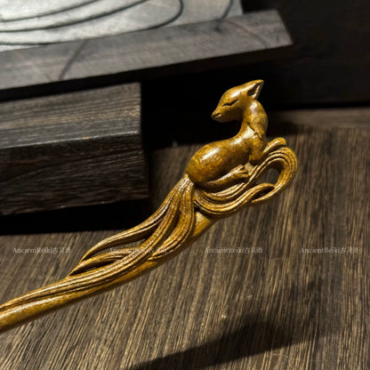 Nine Tail Fox Hair Stick | Hanfu Hair Accessory