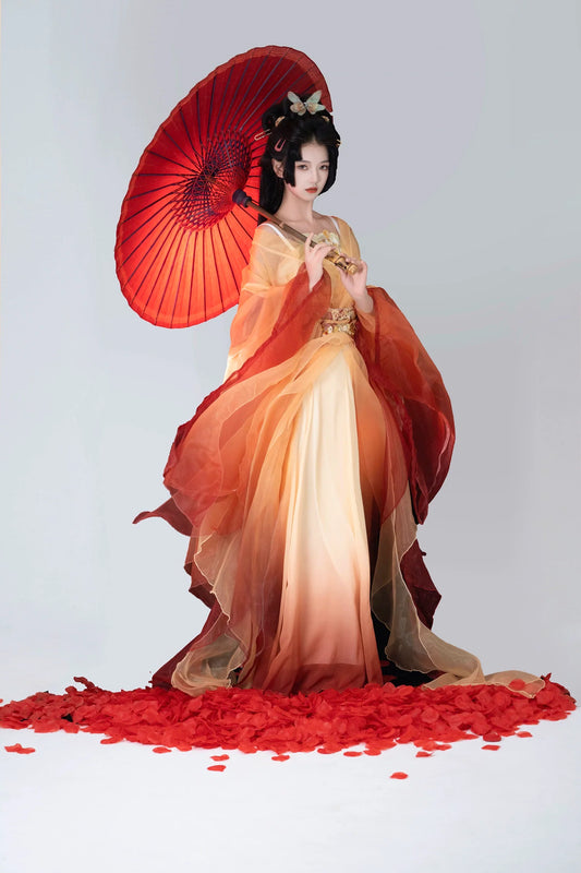 Wei Jin Dynasty Qiyao Ruqun Hanfu | Golden Lotus 金荷