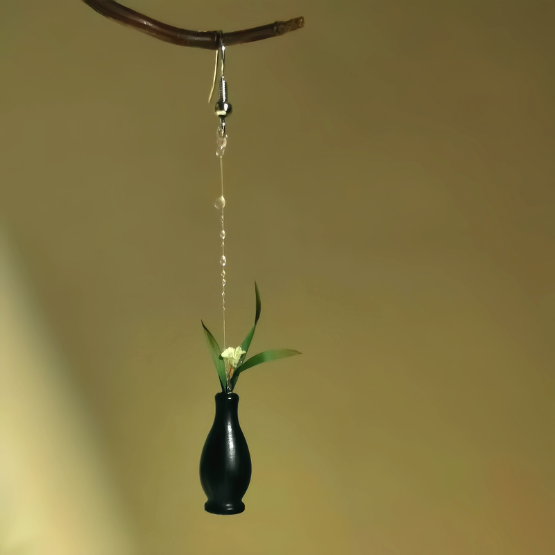 Orchid In A Vase Earrings | Hanfu Jewelry