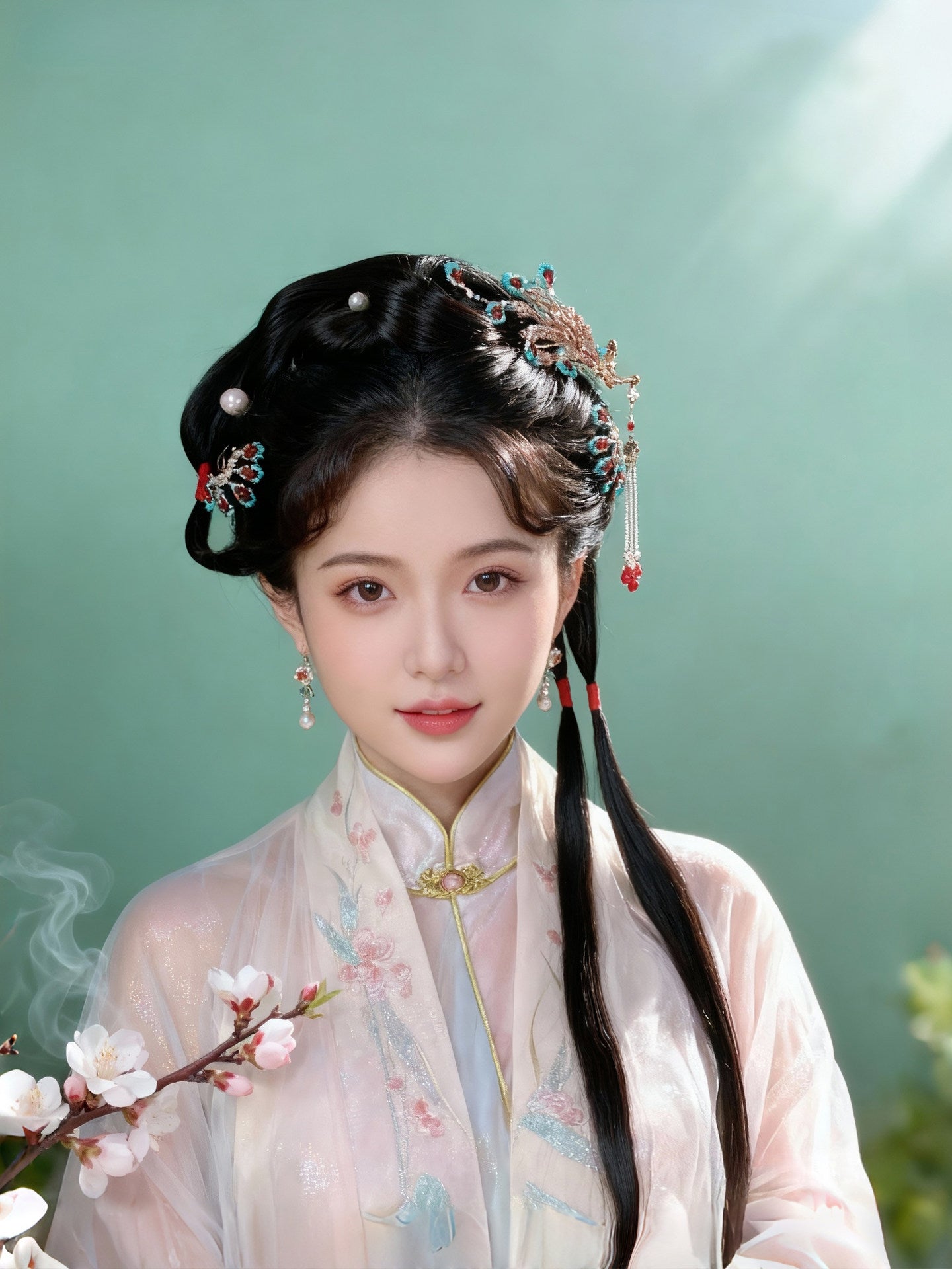 Plum Blossoms Palace Earrings | Hanfu Jewelry
